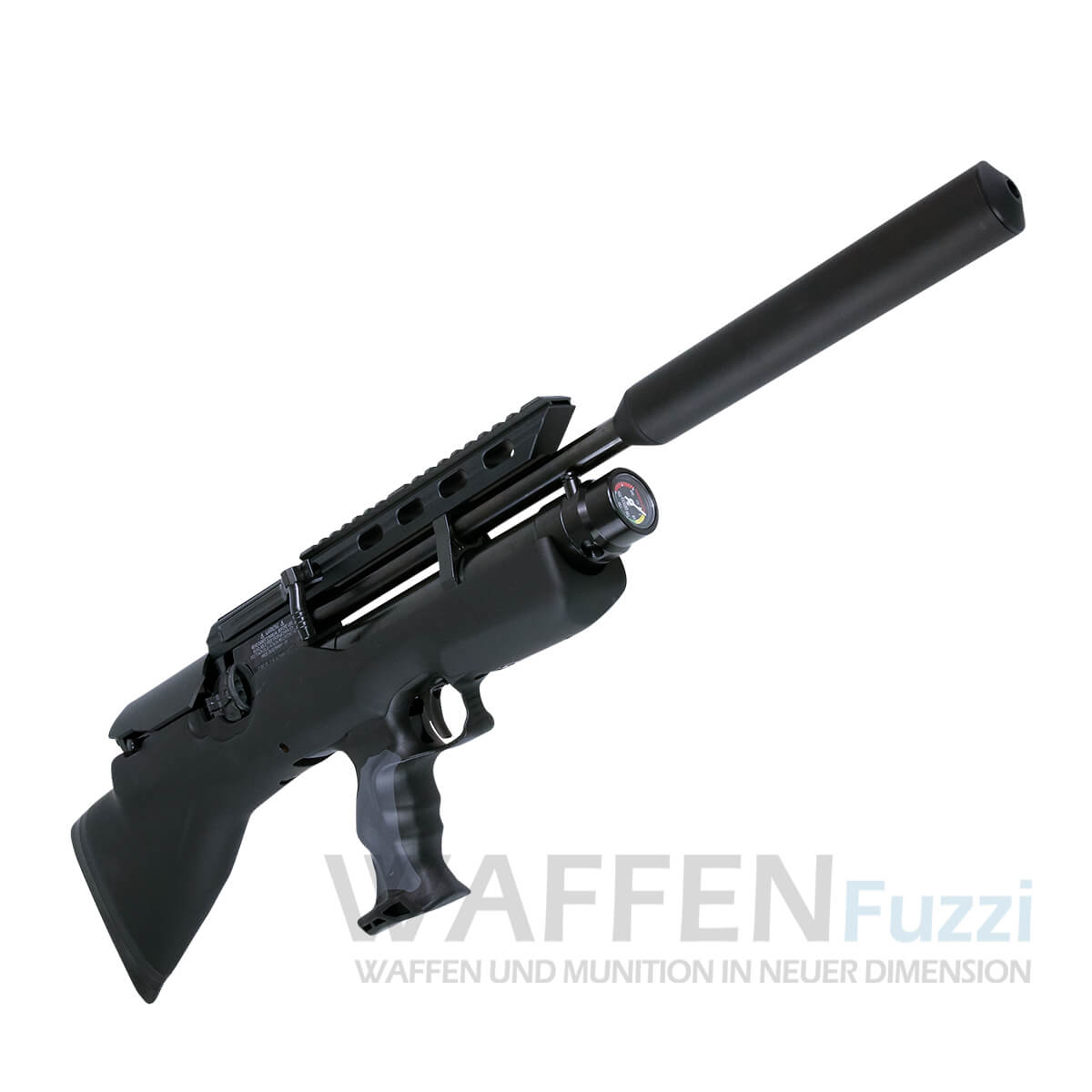 _51A8719-Kopie Weihrauch HW 100 BP Pressluftgewehr+Schalldämpfer