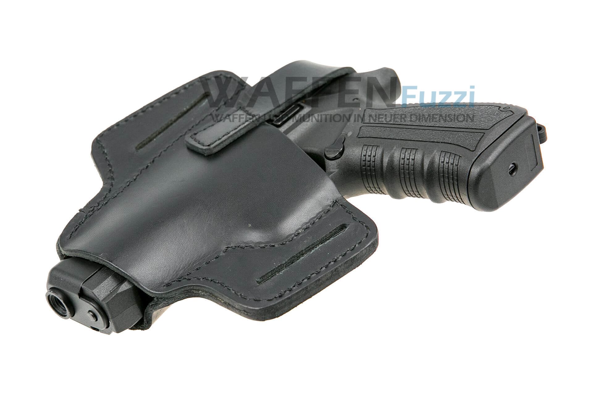 Pistolenholster_aus_Leder_fuer_Guertel_gscha-2063 Gürtelholster Belt-Slide mit Gürtelschlaufe für Sig Sauer P226