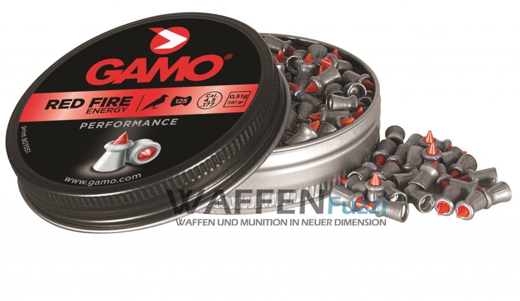 RED-FIRE570131953f1fc Gamo Performance Red Fire Diabolo Kaliber 4,5mm 125 STK.