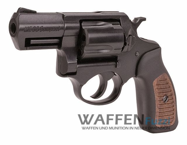 40e3d5ff7069984361aa745a4e9b50b1 ME 38 Compact Revolver Schreckschusswaffe brüniert mit braunem Griff