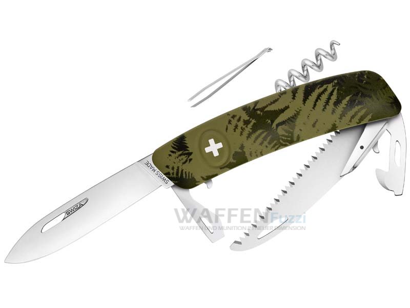 SWIZA-C05-Khaki-Farn-Optik SWIZA C05 Silva Khaki-Farn Griffschale über 11 Funktionen