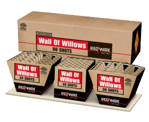 Lesli Wall of Willows Verbundfeuerwerk mit 90 Schuss