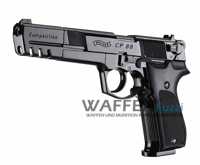 Walther CP88 Competition CO2 Pistole 4,5 mm Diabolo brüniert