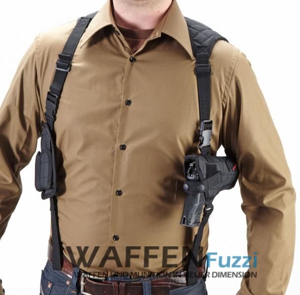 Schulterholster aus Nylon für großkalibrige Pistolen und Revolver