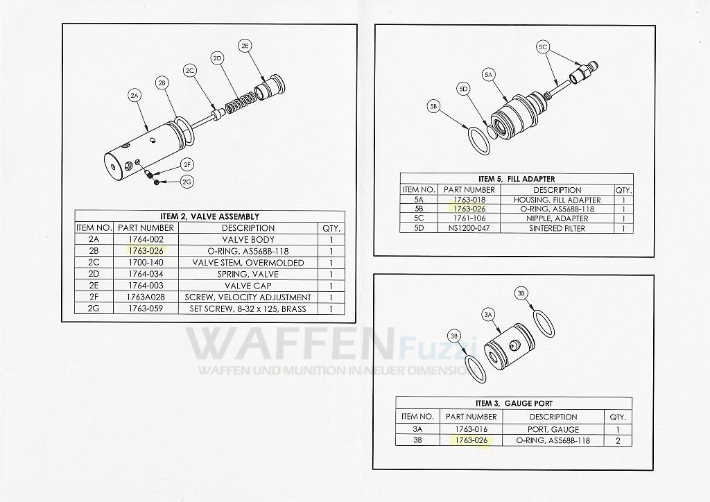 O-Ringe-Gauge-Port-Fill-Adapter-Dichtungen O-Ringe für PCP Crosman Benjamin Marauder Fill Adapter und Gauge Port