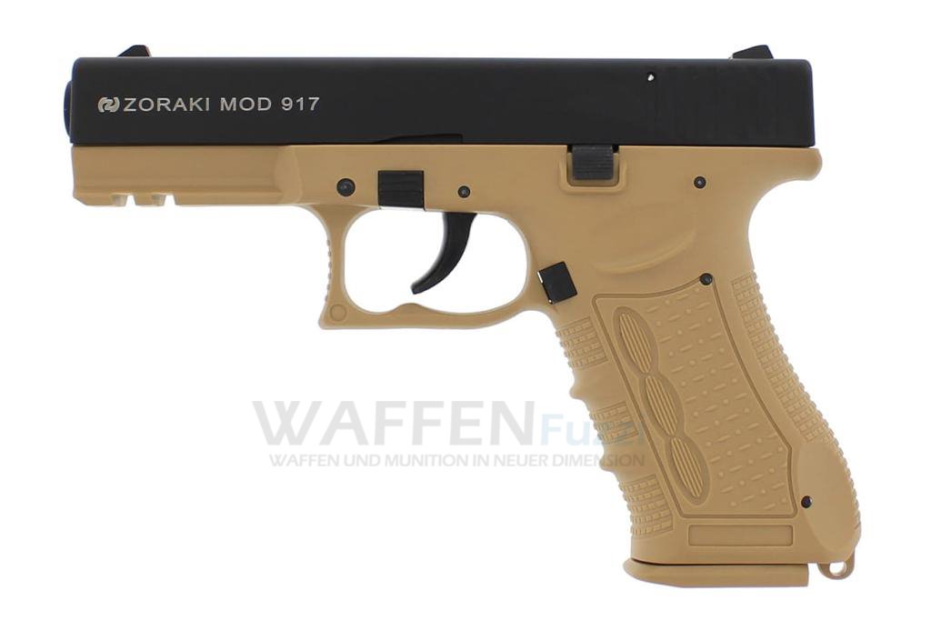 Schreckschusspistole-917-Desert Zoraki 917 Desert TAN Schreckschusspistole Kaliber 9mm P.A.K.