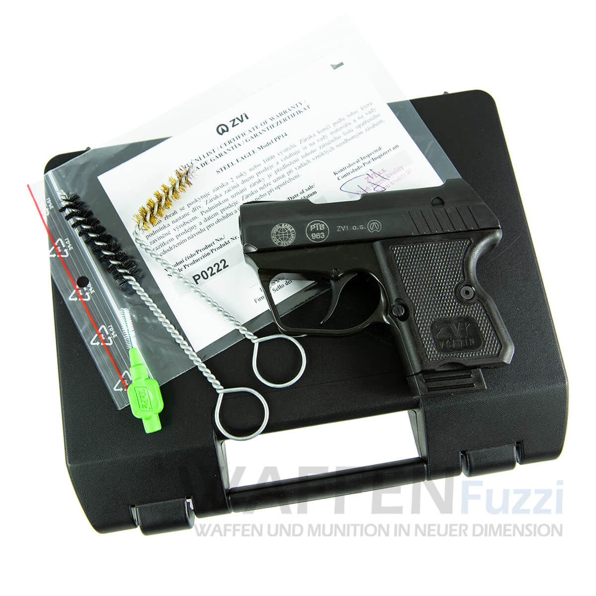 Lieferumfang-Steel-Eagle-Schwarz-9mm-Schreckschusspistole Lieferumfang Steel Eagle schwarz Kaliber 9mm Schreckschusspistole