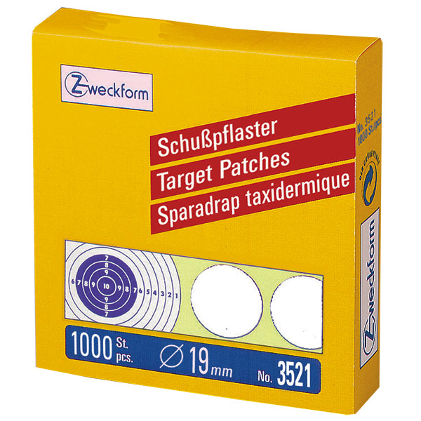 Schusspflaster-weiss-19mm Zweckform Schusspflaster 1000 St. weiß 19mm