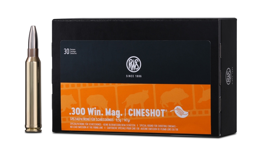 Cineshot .300 Win. Mag. Spezialpatrone für Schießkino 147 grs 30 Schuss Cineshot .300 Win. Mag. Spezialpatrone für Schießkino 147 grs 30 Schuss