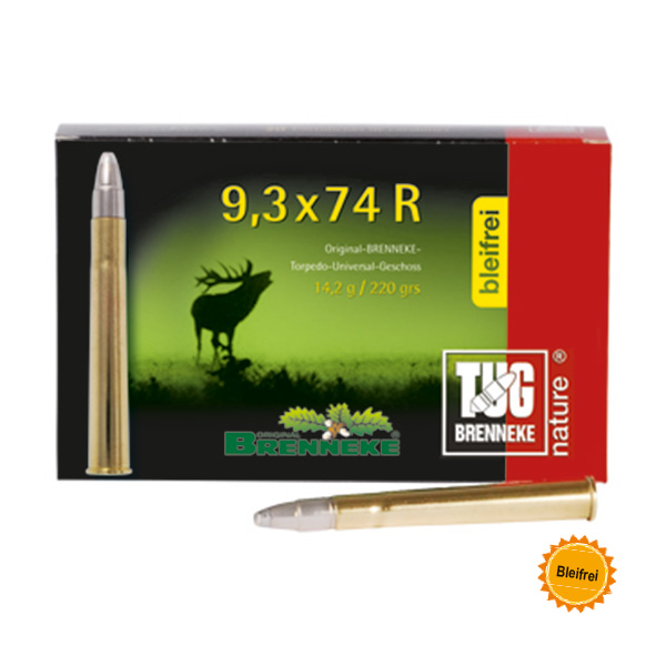 Brenneke 9,3x74R Nature+ 20 Schuss 220gr Brenneke 9,3x74R Nature+ 20 Schuss 220gr